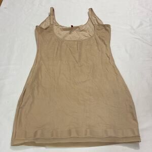 Spanx Womens 1x Nude Scoop Tank Shaping Dress Shapesuit Plus Size One Piece